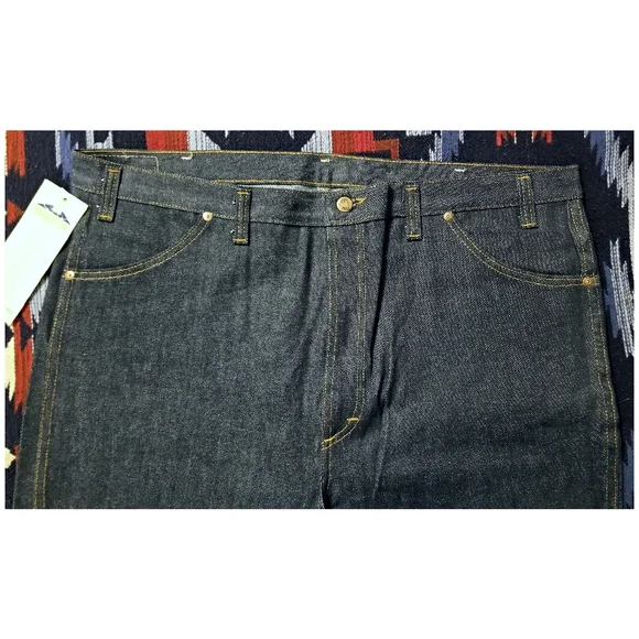 VINTAGE 80's DEADSTOCK DAKOTA BY 5 BROTHERS RAW DENIM JEANS- SIZE 42X32